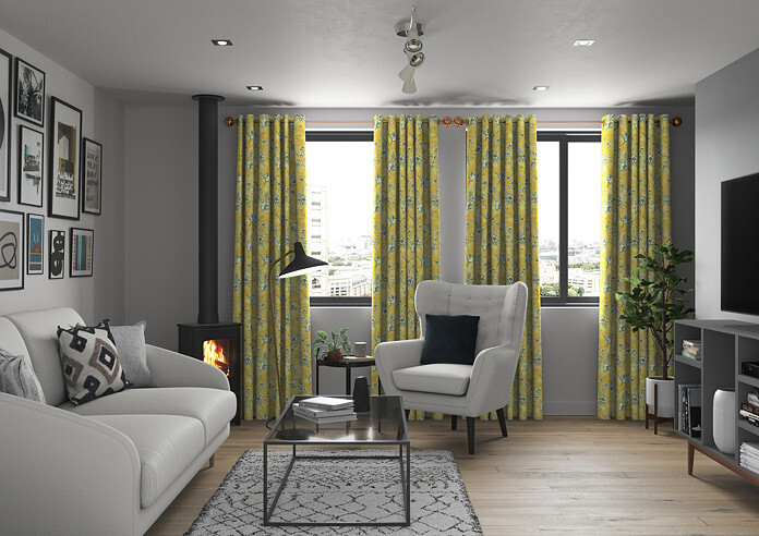 Finch Toile, Buttercup - Made to Measure Curtains - Image 5